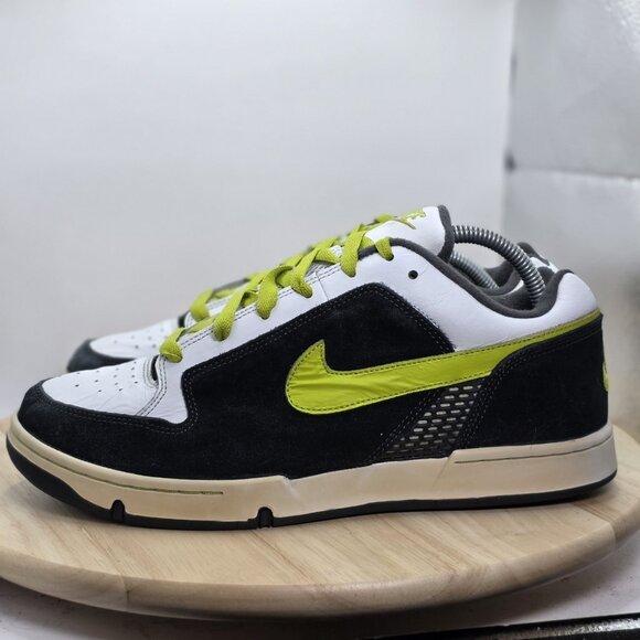 Nike Air Mogan 6.0 Puffy Tongue Skate Shoes Sneakers Yellow Black mens 11 - Picture 1 of 9